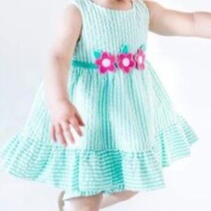 Florence Eiseman Floral Ruffle Hem Dress NWT